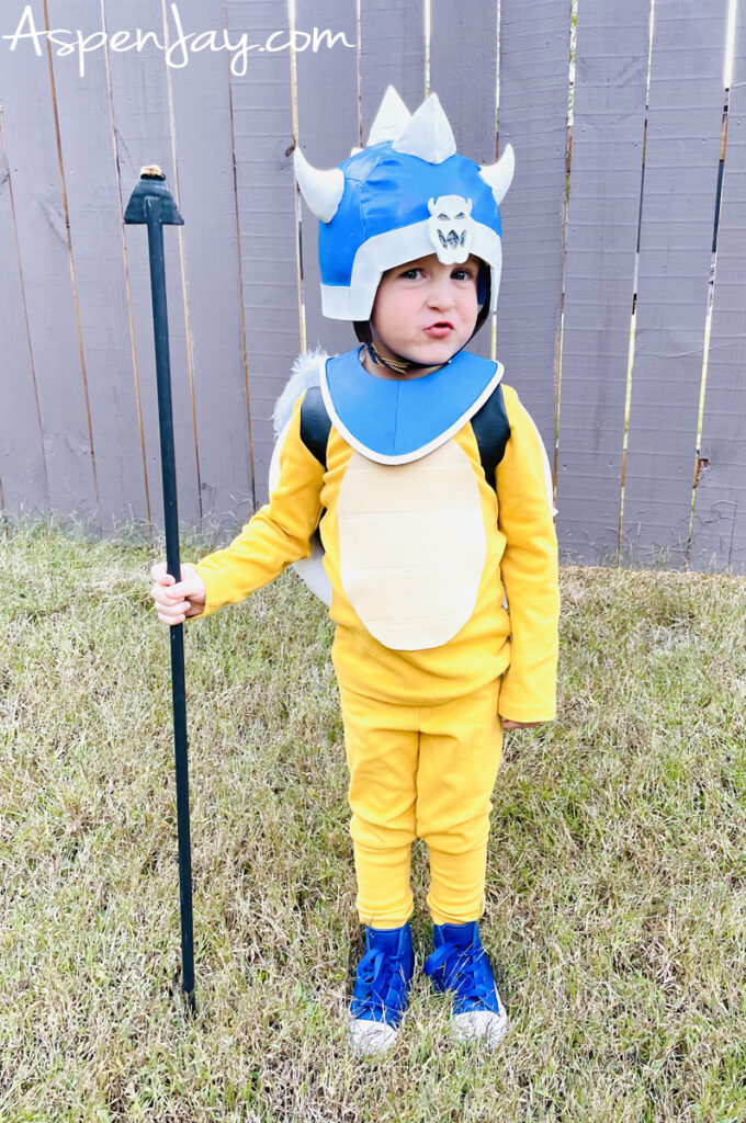 DIY Koopa General costume inspired by Super Mario Bros.